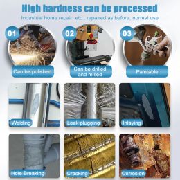 Strong Metal Repair Glue Casting AB Glue High Strength Cold Welding Glue High Temperature Resistant Weld Industrial Repair Agent