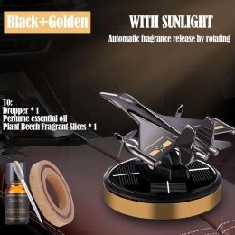 Car Air Freshener Solar Aircraft Car Accessory Aromatherapy Fighter Propeller Flavouring Fragrance Car Long-lasting J7k7