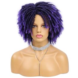 Wigs Synthetic Dreadlock Wigs Afro Twist Hair Wig Soft Faux Locs Wig For Black Women Daily Party Cosplay