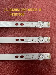 Kit 3pcs 8LED LED backlight strip For DEXP F43D7000 F43D7000K JL.D43081330-083CS-M LC430DUY-SHA1