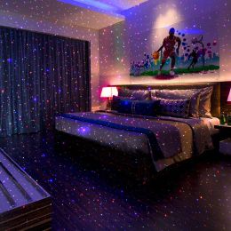 ESHINY RG/RGB Laser 64/Stars/96 Patterns DJ Disco Light Party Projector LED Bar Dance Room Stage Effect Mini Lamp USB Z9N7
