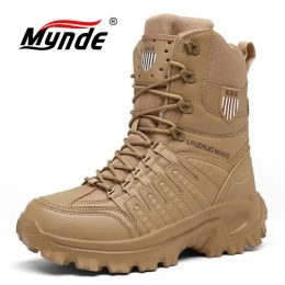 Boots High Quality Brand Military Leather Boots Special Force Tactical Desert Combat Men's Boots Outdoor Shoes Ankle Boots Work Boot