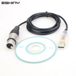 USB to DMX Interface Adapter RS485 Converter Cable FTDI DMX XLR For Freestyler Software PC to Stage Lights Support Win MAC S1N7