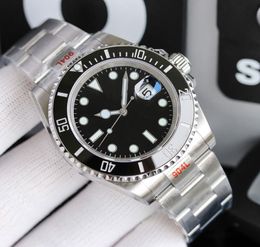 Mens Wristwatch SelfWinding Movement Mechanical Watches 40mm Black Ceramic Case Fine Steel Watchband Luxury Business Sports Watch9634041