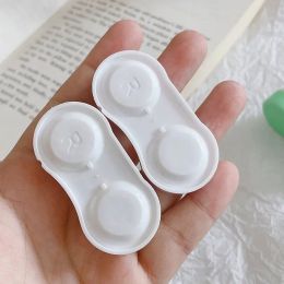 Women Girl Glasses Cosmetic Contact Lenses Box Contact Lens Case for Eyes Care Travel Kit Holder Container Travel Accessories