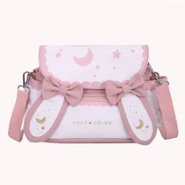 Shoulder Bags Women Kawaii Bag Japanese Style Crossbody Adjustable Strap Sweet Messenger Student Schoolbag