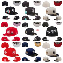 2024 Adult Designer Fitted hats Baseball Fit Flat hat NY Logo Adjustable Embroidery Outdoor Sports Hip Hop Fisherman Mesh cap SF020