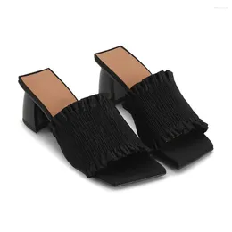 Dress Shoes 2024 Brand Pointed Toe Sandals For Women Sexy High Heeled Comfy Office Lady Female Comcise