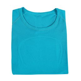 women yoga t-shirts womens t-shirt high-elastic breathable running top quick drying seamless short sleeve sport-cycling gym wear good2B6L