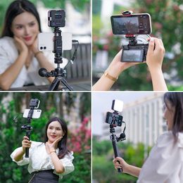 Ulanzi ST-06S Vertical Phone Mount Holder Tripod With Cold Shoe For Mic Light Phone Clip For iPhone 12 Vlog Holder Smartphone