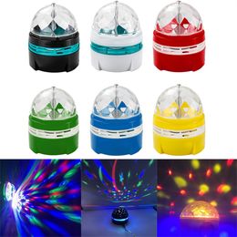 Disco Ball Light DJ Christmas Projector Strobe Party Light Music For Car Home Party Mirror LED USB Magic Rotating Laser Lamp