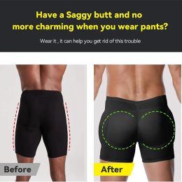 Men Butt Lifter Shapewear Butt Shaper Boxer Padded Enhancing Underwear Tummy Control