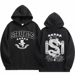 stray Kids Men's And Women's Plus Size Hooded Sweatshirt, Five-star Drag Pattern Streetwear Hip-hop Style Y2K Unisex Hoodie C9Jw#