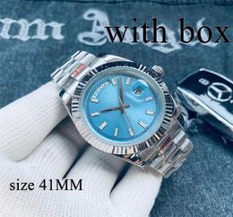 mens womens watches designer watches movement gold sizie 41MM 904L Stainless Steel Bracelet Sapphire Glass Waterproof wristwatch e5353340