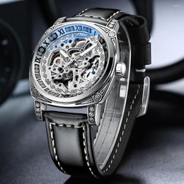 Wristwatches 2024 Fashion Chenxi Top Brand High Quality Luxury Watch Men Automatic Mechanical Tourbillon Clock Waterproof Quartz