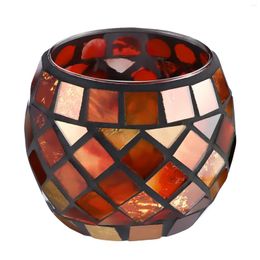 Candle Holders Mosaic Glass Candlestick Tea Light Votive Holder Decorative Romantic Dinner Table Centerpiece Wedding