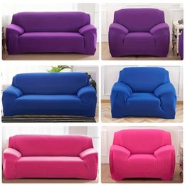 Chair Covers 1pc Thick Elastic Sofa Cover Solid Color Slipcover Spandex Furniture Protector For Bedroom Office Living Room Home Decor