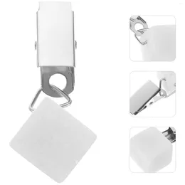 Table Mats 4 Pcs Tablecloth Weight Clip Delicate Clips Compact White Cover Weights Heavy Duty Clothes Rack Curtain Decorative