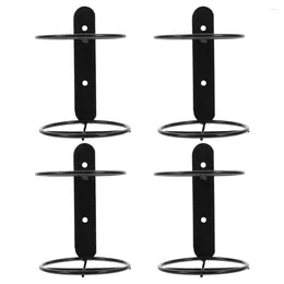 Kitchen Storage 4 Pcs Wall Mounted Rack Bottles Single Racks For Shelves Holder Hanging Glass