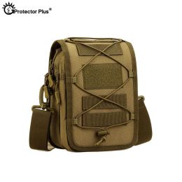 Bags PROTECTOR PLUS Tactical Bag Military Messenger Bag Molle Pouch Single Shoulder Nylon Outdoor Sport Fishing Camping Crossbody