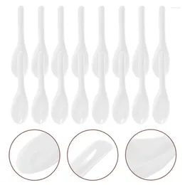 Disposable Flatware 60pcs Small Plastic Spoons Utensils Transparent Cutlery Set For Home Restaurant Kitchen