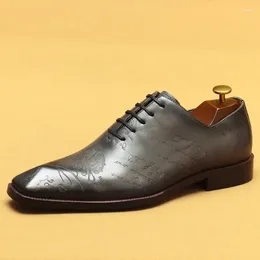 Casual Shoes Top Quality Mens Wedding Dress Genuine Leather Oxford Men's Lace Up Business Formal For Men