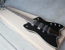 4 Strings Black Electric Bass with Iron TailpieceRosewood FingerboardWhite BindingCan be Customised As Requested2952736