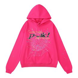 hoodie designer hoodie luxury men women hoodie spider pink purple Young Thug tracksuit 55555 web jacket Sweatshirt 555 High qualityFHJP