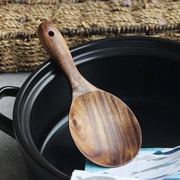 Spoons Household Natural Wood Wooden Tableware Non-stick Rice Scooper Cooking Tools Shovel Spoon