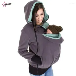 Women's Hoodies PULABO Exclusive Real Baby Wearing Carrier Hoodie Jacket Coat Sweatshirt Mother Babywearing Multifunction Kangaroo Clothes