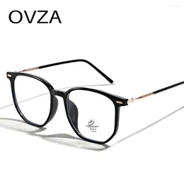 Sunglasses OVZA Fashion Optical Glasses Frame Male Anti Light Blue Women Computer Goggle S4065