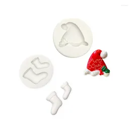Baking Moulds Chraistmas Sock Hat Cooking Tools Fondant Silicone Mould For Of Cake Decorating Candy Resin Kitchen Accessories Mug