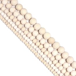 1 Strand/Lot Natural Wooden Beads for Jewellery Making Accessories Round Loose Spacer Beads Wood Pearl Balls Charms DIY Bracelet