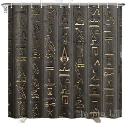 Shower Curtains Ancient Egyptian Hieroglyphics Alphabet Cool Egypt Letters Drawing Home Decor Curtain By Ho Me Lili Sets With Hooks