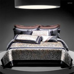 Bedding Sets 1400TC Egyptian Cotton Sexy Leopard Print Luxury Set Silky Soft Duvet Cover Flat/Fitted Bed Sheet Pillowcases