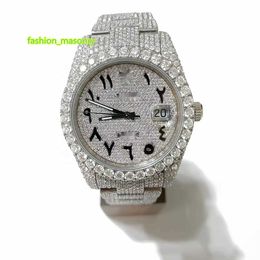 Luxury Fashion Modern Watch Hip Hop Watch Big dial diamond mechanical Moissanite Watches