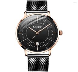 Wristwatches AESOP 2022 Mechanical Watches Men Japan NH35 Movement Luminous Automatic Mens Top Relogio Masculino5389843