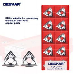 DESKAR 100% Original High Quality WNMG080404 HA WNMG080408 HA K10 Aluminium CNC Turning Tool Lathe Cutting Carbide Insert Cutter