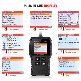 Launch Creader319 CR319 OBD2 Scanner Car Code Reader Automotive Tools Diagnostic Auto Check Engine Fault Code Read CR319