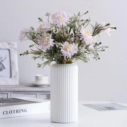 Vases Useful Flower Vase Eye-catching Pot Simple Imitation Rattan Centrepiece Compact Design