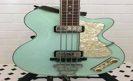 125th Anniversary 1950039s Hofner Violin Club Green Electric Bass Guitar 30quot short scale White Pearl Pickguard4429247