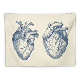 Tapestries Simple Human Heart - Dual View Vintage Anatomy Tapestry Kawaii Room Decor Home Decorators Aesthetics For Carpet Wall