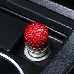 Convenient Cigarette Lighter Heater Bling Bling Crystal Diamond Car Cigarette Lighting Supplies Delicate And Compact In Stock