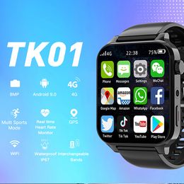 2024 New RAM 4GB ROM 64GB 1.99 Inch 4G Call Smart Watch GPS Wifi Dual Camera Heartrate Testing Waterproof Sports Men Smartwatch