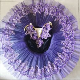 Purple Professional Ballet Tutus Swan Lake Ballet Tutu Kids Costume Ballet Outfit For Girls Dance Wear