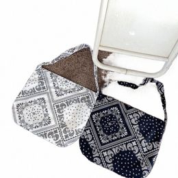 fi Women's Ethnic Style Canvas Large Capacity Shoulder Bag Shop Bag Retro Leisure Travel Handbag k34t#