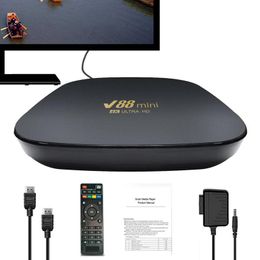 V88 Mini Smart TV Box Android 7.1 H3 Multi Core 2.4G WiFi HDMI 2.0 8K Set Top Box Smart Home Theatre Media Player 8GB+128GB