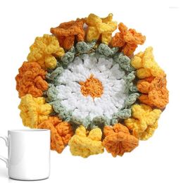 Table Mats Crochet Coasters Placemats For Mugs Cups Multi-function Decorative Dining Tea