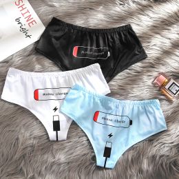 Frauenhöhe sexy heiße weibliche Unterwäsche Mid-Taist Lustige Lading-Briefs für Frauen weich atmungsaktive Elastizität Dame Dessous Neu