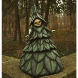 Decorative Figurines Halloween Witch Figurine Statue Resin Creepy Sculptures Garden Decoration For Home Patio Yard Lawn Porch